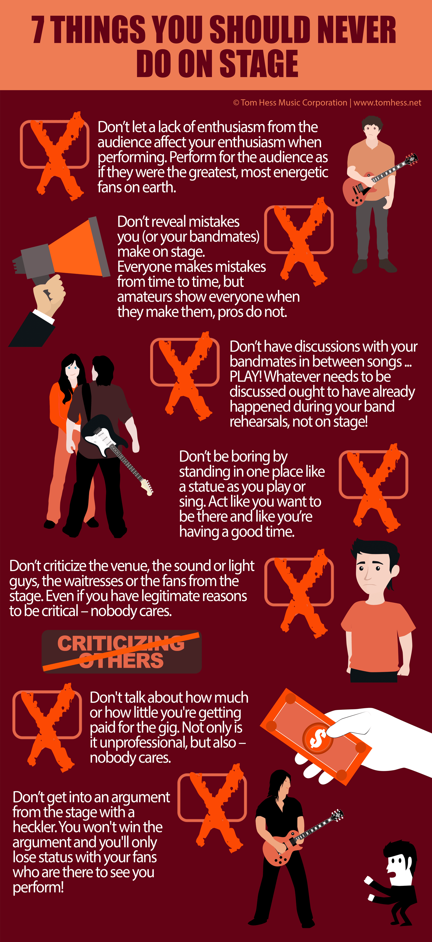 7 Things You Should Never Do On Stage