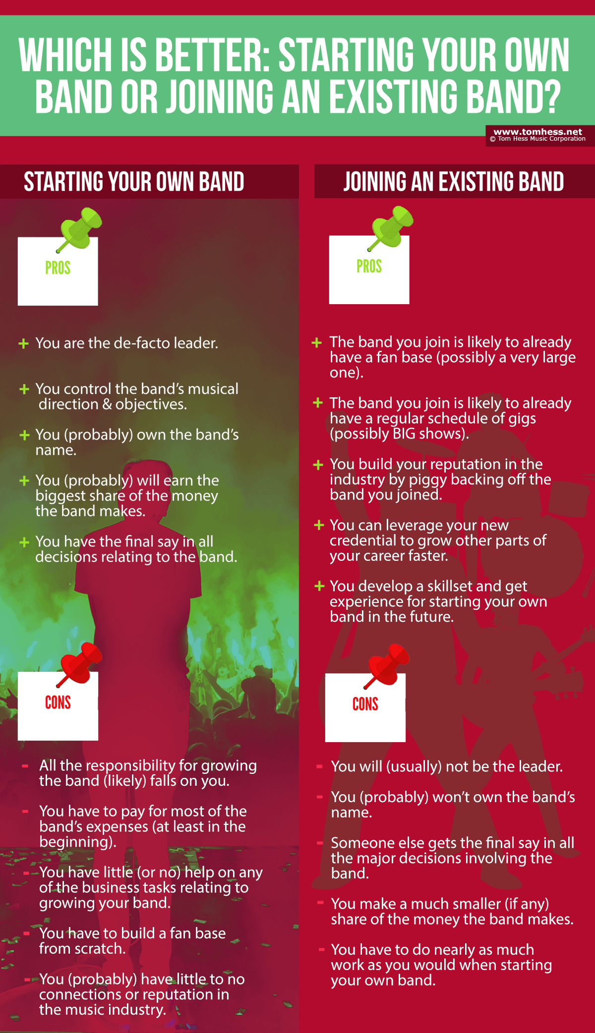 Start a band vs Join a band