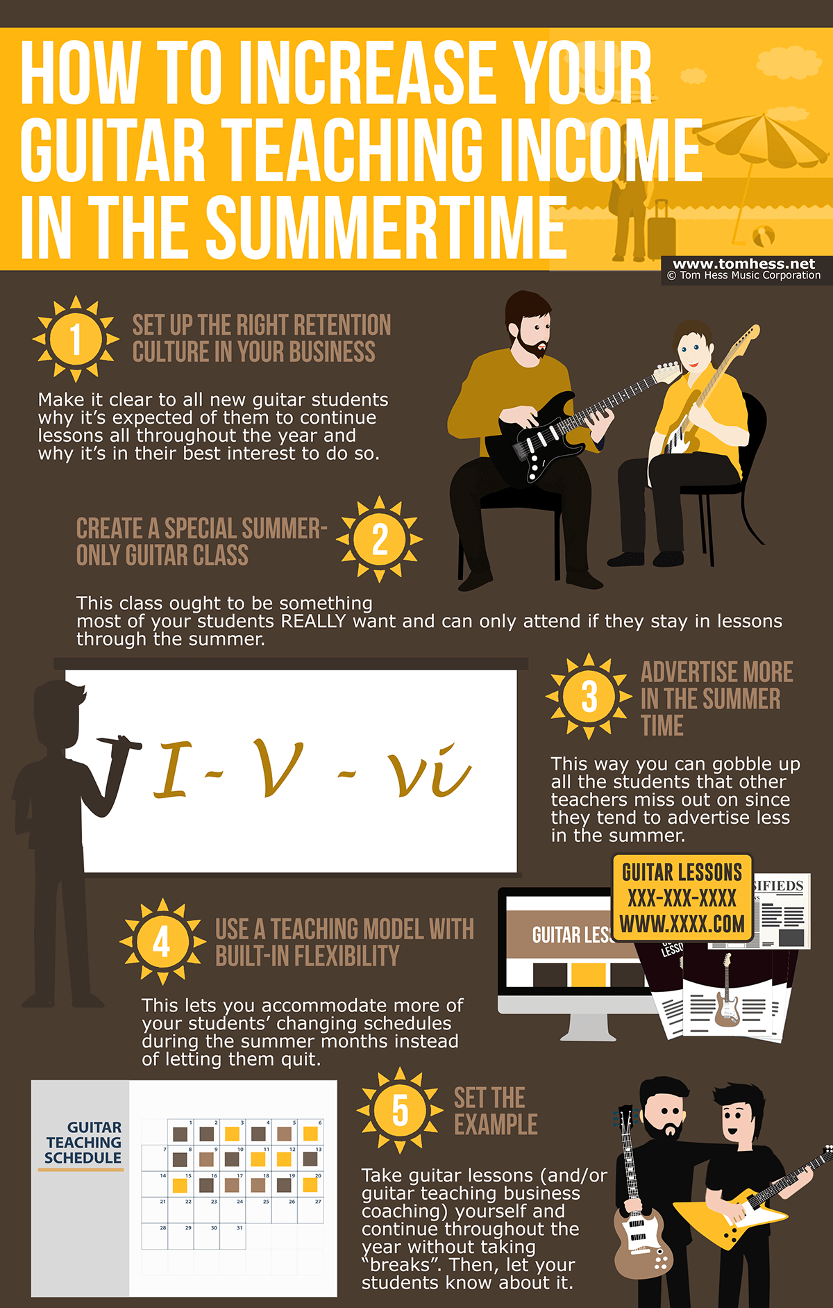 How To Increase Your Guitar Teaching Income In The Summertime