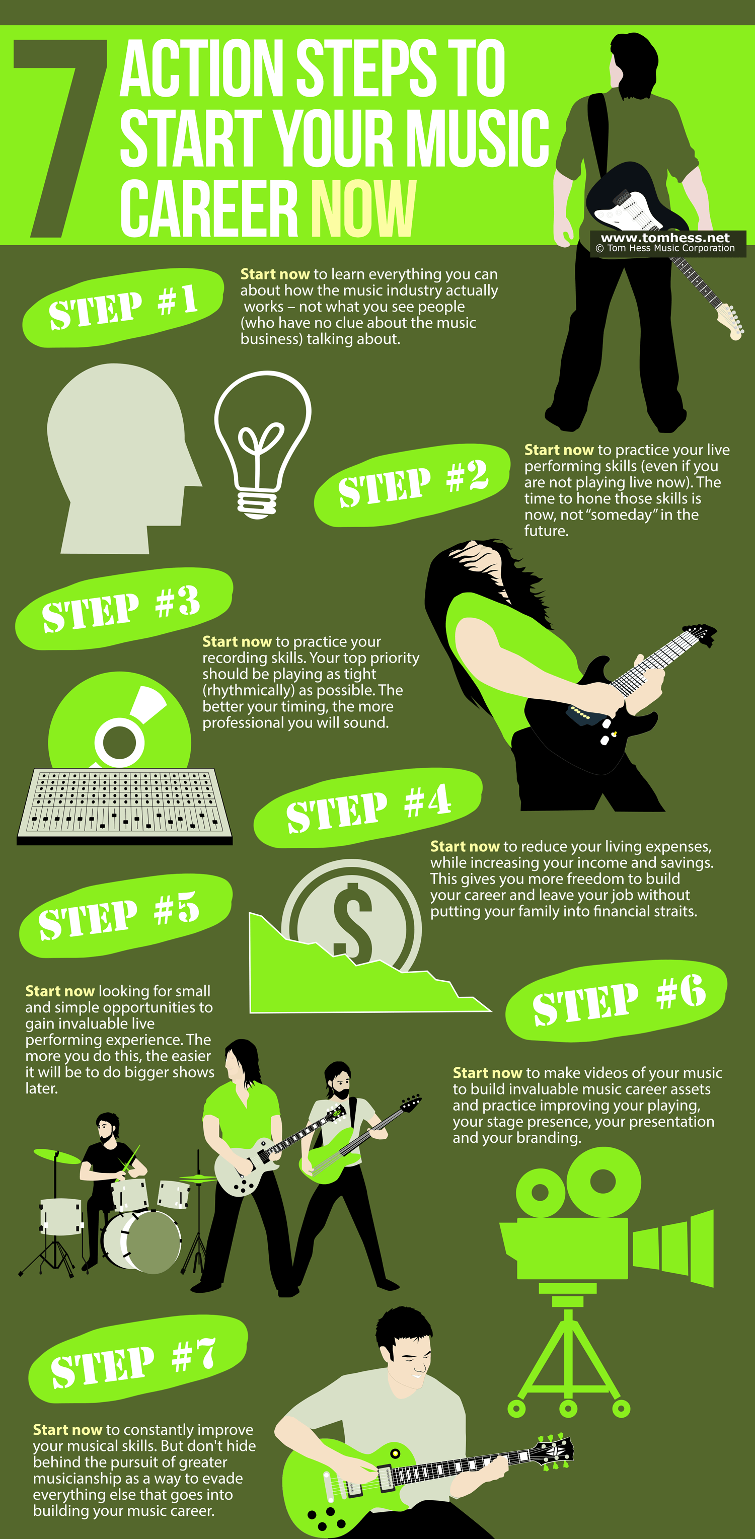 7 Action Steps To Start Your Music Career Now