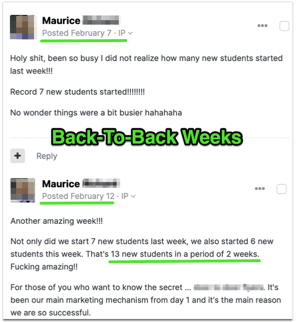 Reults of attracting new guitar students