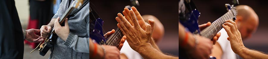 guitar players at live events