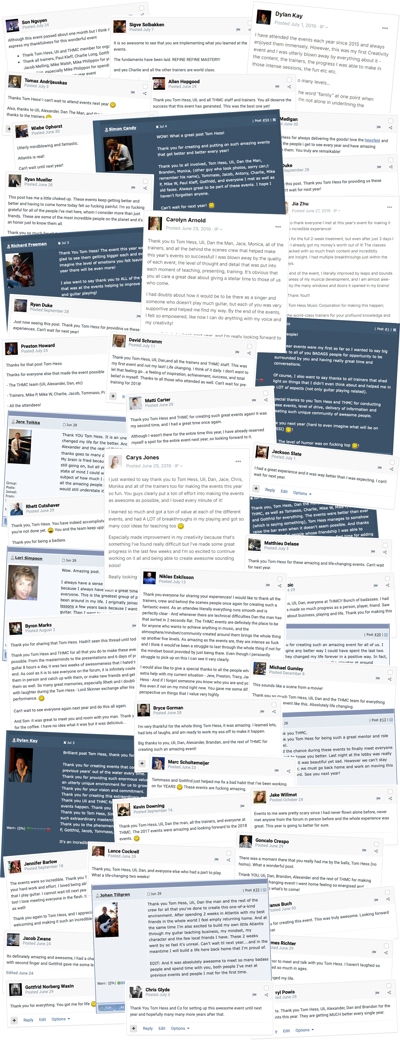 Guitar Creativity Event Feedback